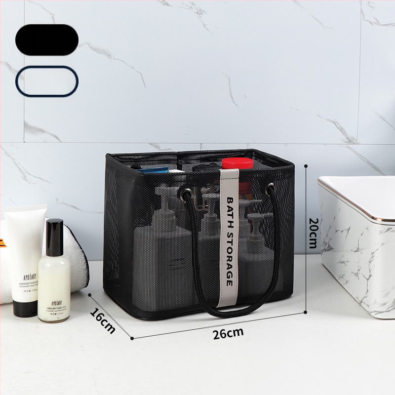 Weekeight Τσαντάκι Καλλυντικών – Δίχτυωτή Τσάντα Μπάνιου, Πολυεστέρας, Πολυλειτουργική Αποθήκευση για Ταξίδια