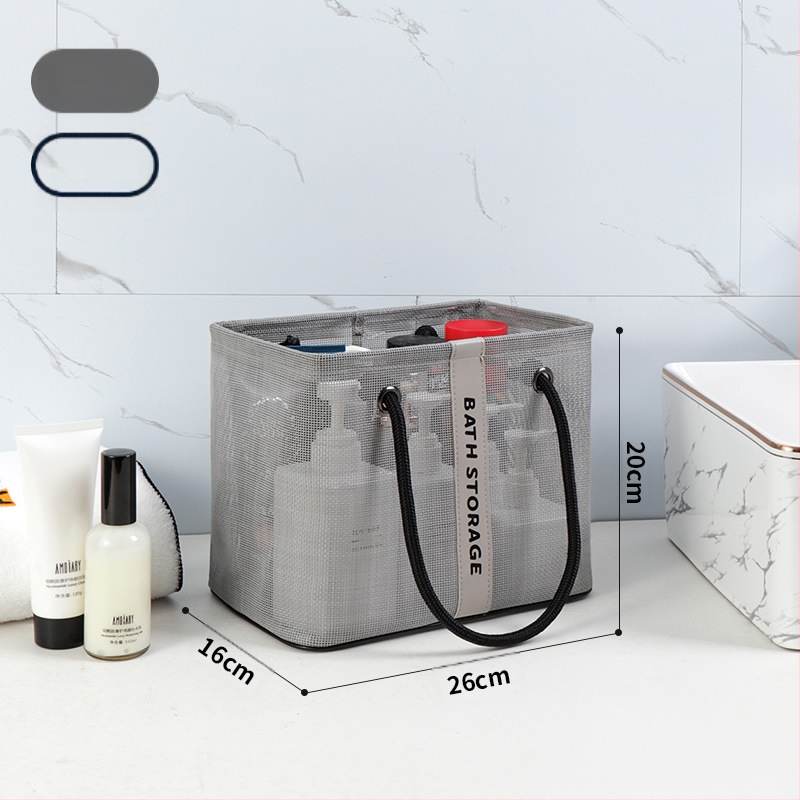 Weekeight Τσαντάκι Καλλυντικών – Δίχτυωτή Τσάντα Μπάνιου, Πολυεστέρας, Πολυλειτουργική Αποθήκευση για Ταξίδια