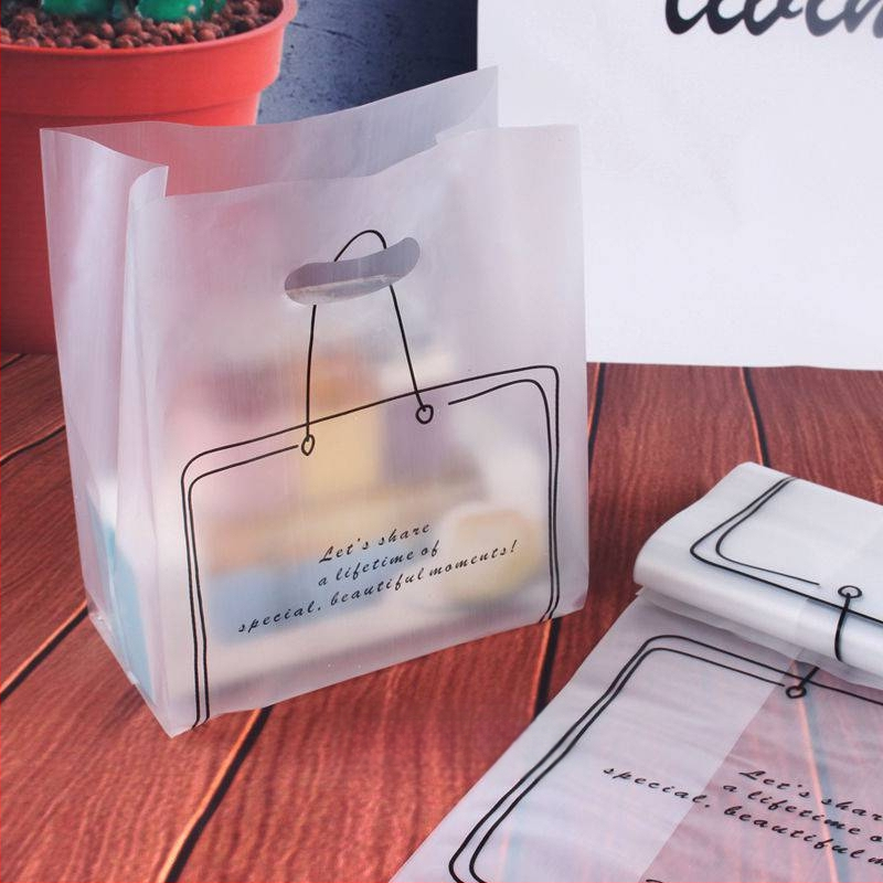 Geantă din plastic îngroșată pentru ambalaje alimentare – pentru take-out, pâine, salate și deserturi