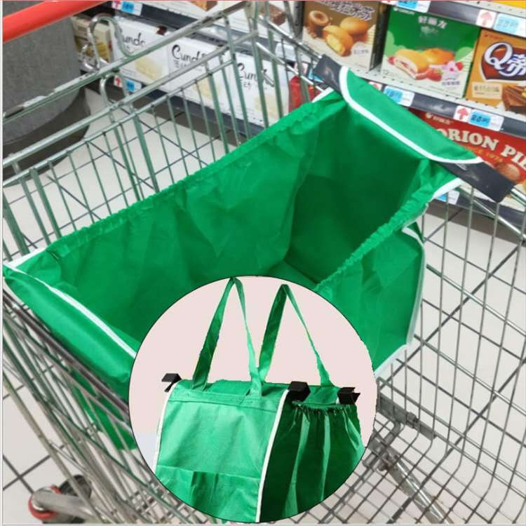 Pirkinių maišelis iš nepluoštos medžiagos, sulankstomas, rankinės stiliaus, didelė talpa