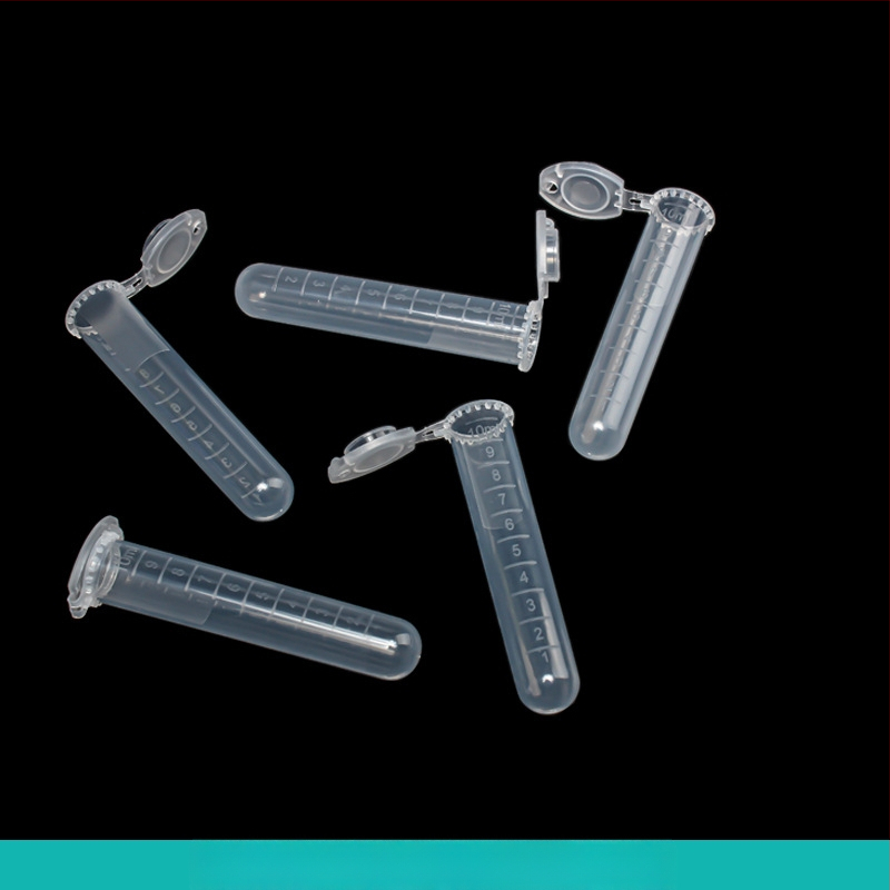 Sentrifūginis vamzdelis su integruotu dangteliu, atsparus sprogimams, su užrakto sagtimi, konusinio dugno su graduacijomis, pakuotė 500 vnt