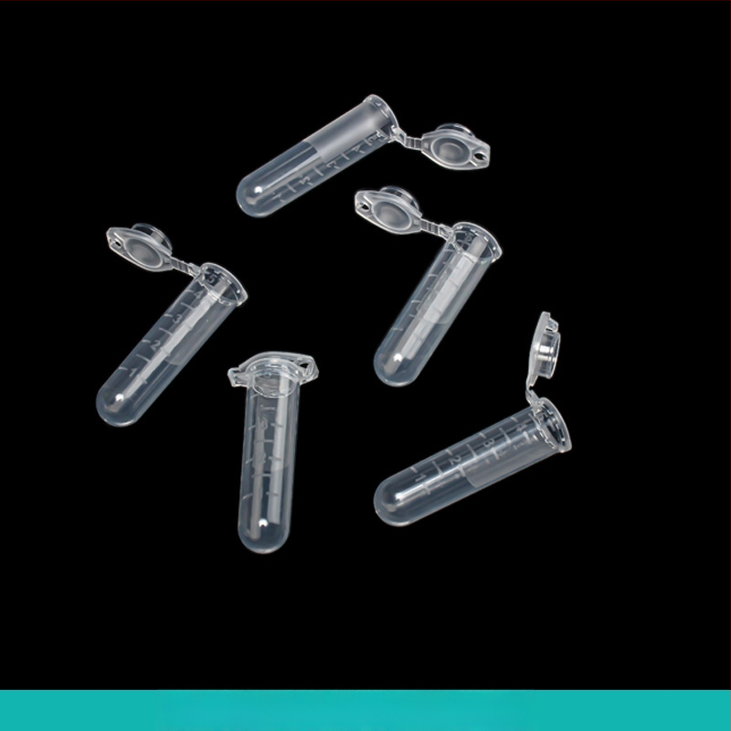 Sentrifūginis vamzdelis su integruotu dangteliu, atsparus sprogimams, su užrakto sagtimi, konusinio dugno su graduacijomis, pakuotė 500 vnt