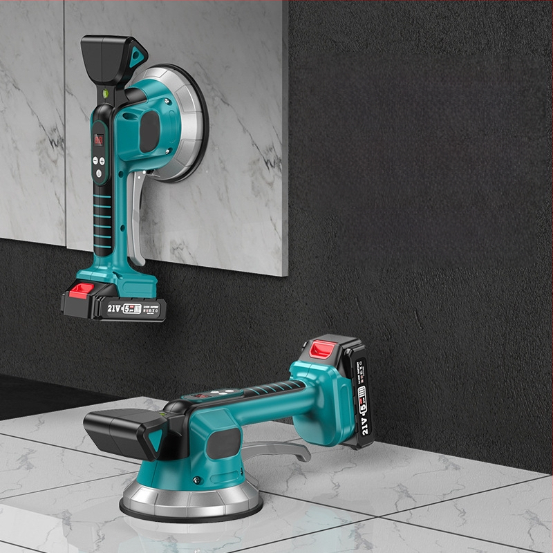 Електрическа машина за полагане на плочки с високо всмукване, цифров дисплей, голяма вакуумна чашка, регулируема скорост, презареждаща се литиева батерия