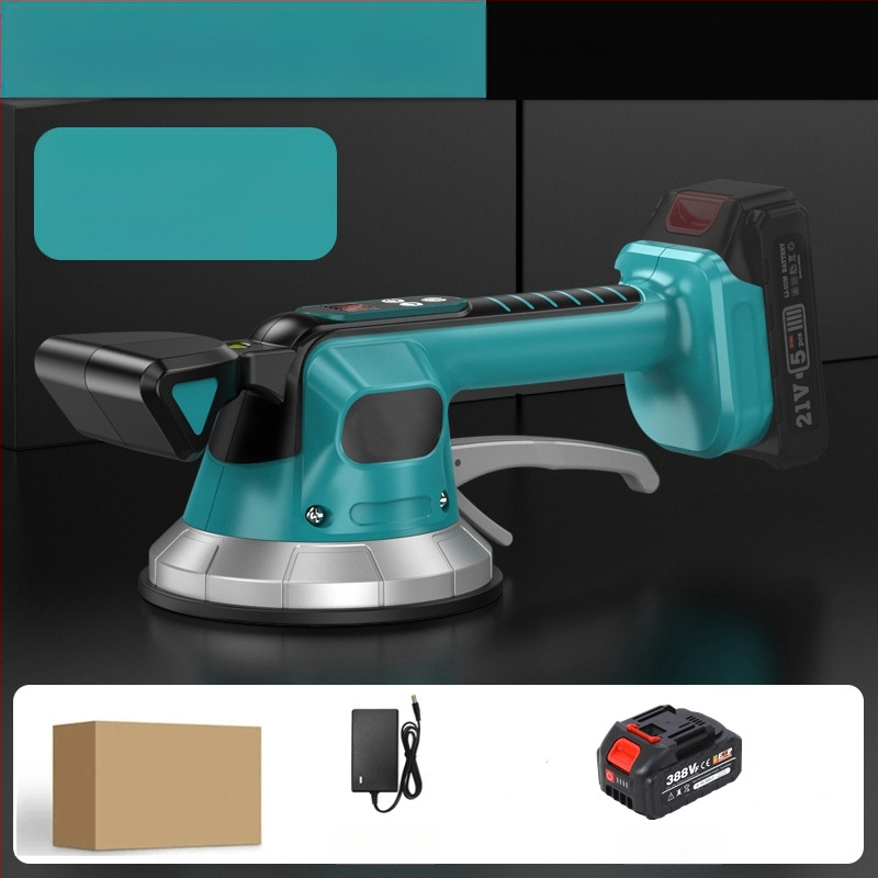 Електрическа машина за полагане на плочки с високо всмукване, цифров дисплей, голяма вакуумна чашка, регулируема скорост, презареждаща се литиева батерия