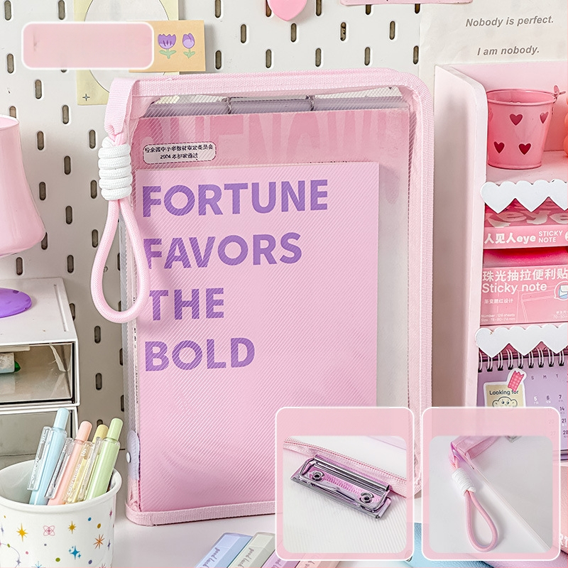 Чанта за документи от PP с прозрачен дизайн и акордеонна форма, с цип (Марка: Yibai points; Материал: PP; Стил: цип; Форма: акордеон)