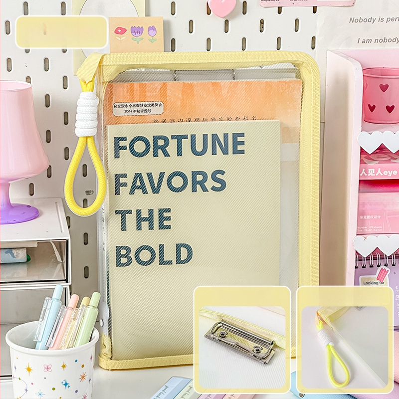 Чанта за документи от PP с прозрачен дизайн и акордеонна форма, с цип (Марка: Yibai points; Материал: PP; Стил: цип; Форма: акордеон)