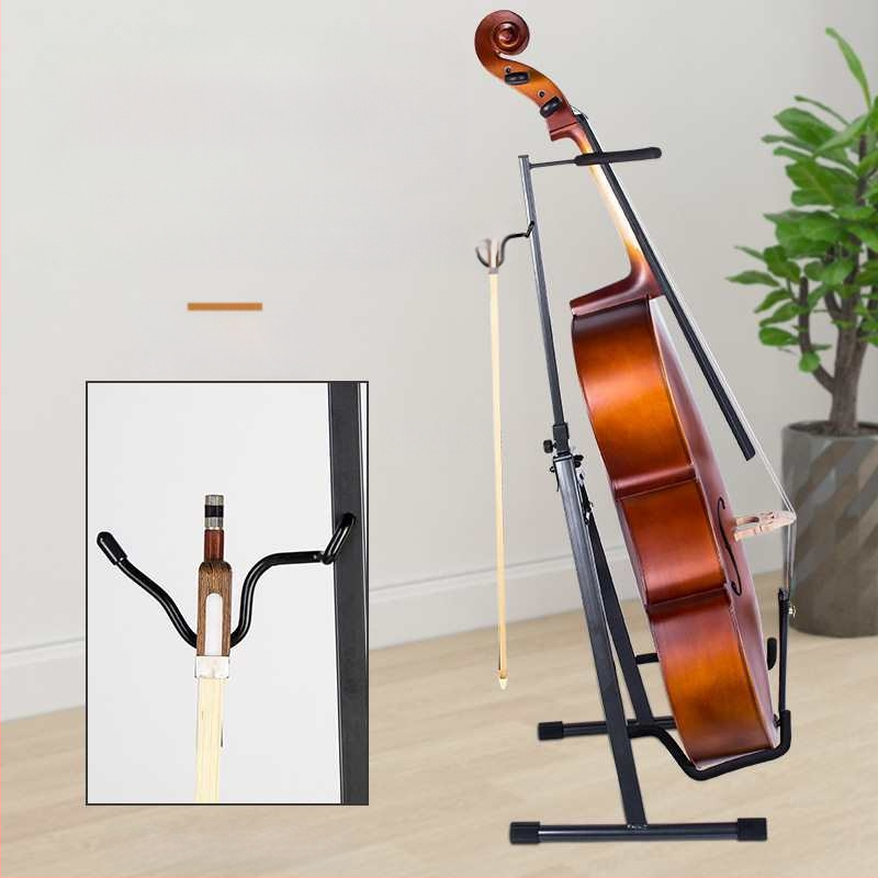 Daugiainstrumentinis grindinis laikiklis violončelei, gitarai, pipai ir zhongruanui – nešiojamas vertikalus laikiklis