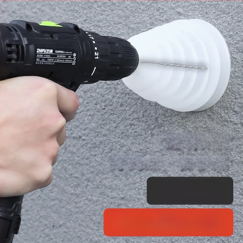 Kalapácsos fúró porvédő sapka és tartozék készlet – Márka: The First Force, porvédő sapka, integrált mennyezeti lyukasztó, második generáció, hosszított dizájn