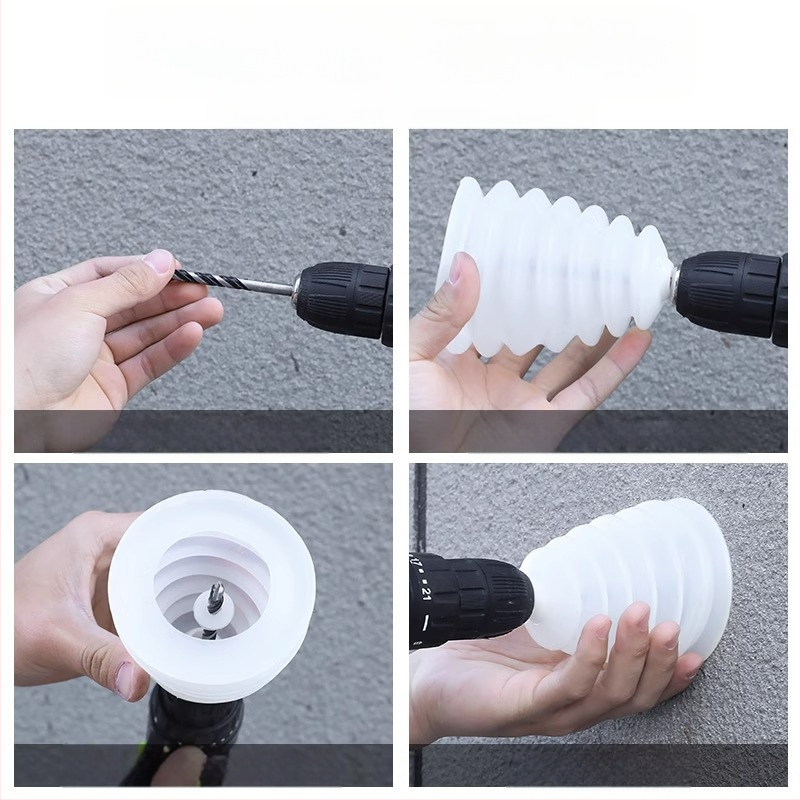 Kalapácsos fúró porvédő sapka és tartozék készlet – Márka: The First Force, porvédő sapka, integrált mennyezeti lyukasztó, második generáció, hosszított dizájn