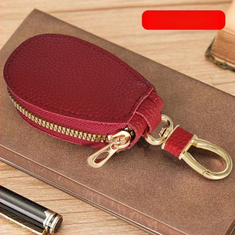 Automobilio raktų dėklas su ličių raštu, unisex, PU medžiaga