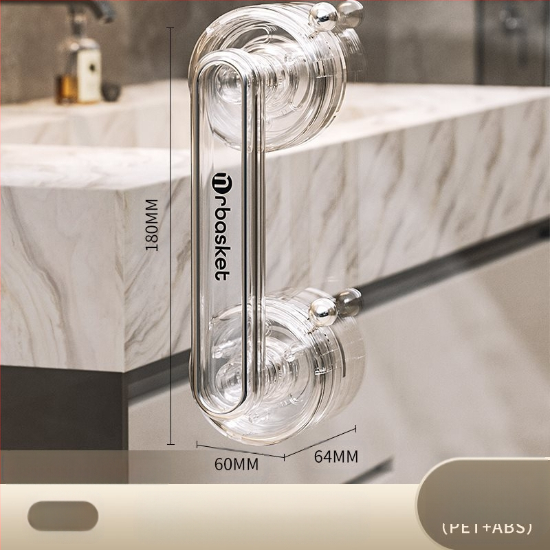 Durų rankena su siurbimo kilpa stiklo durims, be gręžimo, šiuolaikinis minimalistinis stilius – Mr basketball, modelis 2024062002