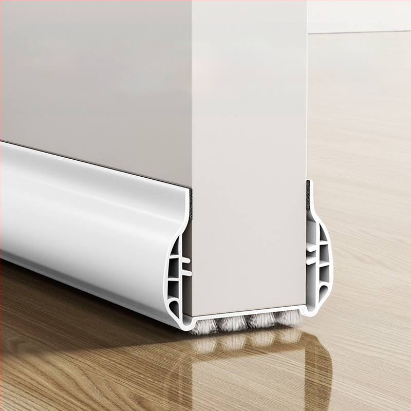 Уплътнител за пролука между врата и рамката и за дъното на вратата за спалнята, звукоизолираща лента, ветроустойчива и прахоустойчива