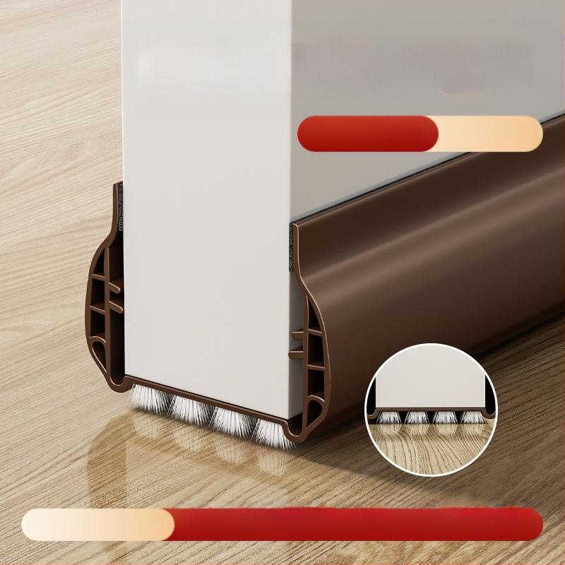 Уплътнител за пролука между врата и рамката и за дъното на вратата за спалнята, звукоизолираща лента, ветроустойчива и прахоустойчива