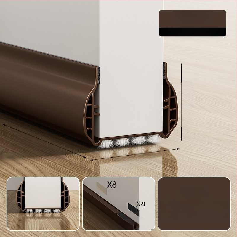 Уплътнител за пролука между врата и рамката и за дъното на вратата за спалнята, звукоизолираща лента, ветроустойчива и прахоустойчива