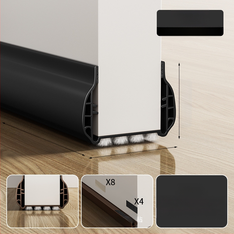 Уплътнител за пролука между врата и рамката и за дъното на вратата за спалнята, звукоизолираща лента, ветроустойчива и прахоустойчива
