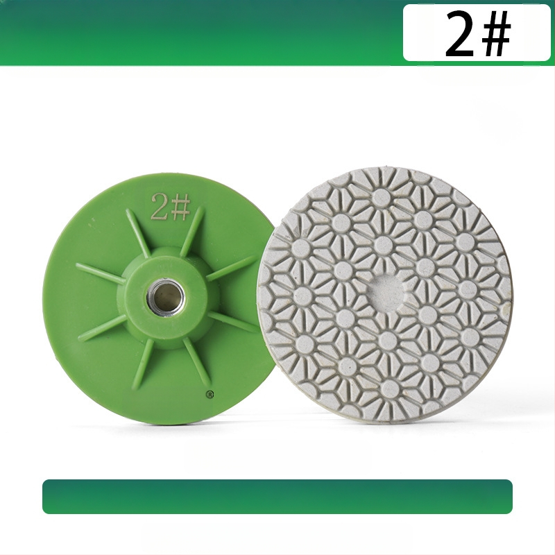 Presentable Четиристепен полировъчен диск за ъглошлайф, монолитен дизайн, полиране и шлайфане на мрамор, гранит и бетон