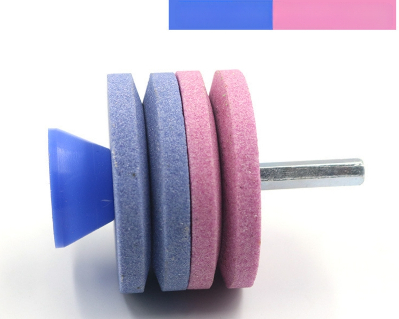 Заточвател за косачки – двойно-слоена индустриална шлифовъчна глава, износоустойчива, гранула 800, синтеринг, за градина и домашна употреба