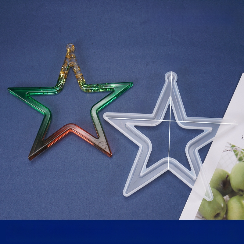 Силиконова форма за смола за коледни висулки - нерегулярна форма, коледна тематика, форма за печива