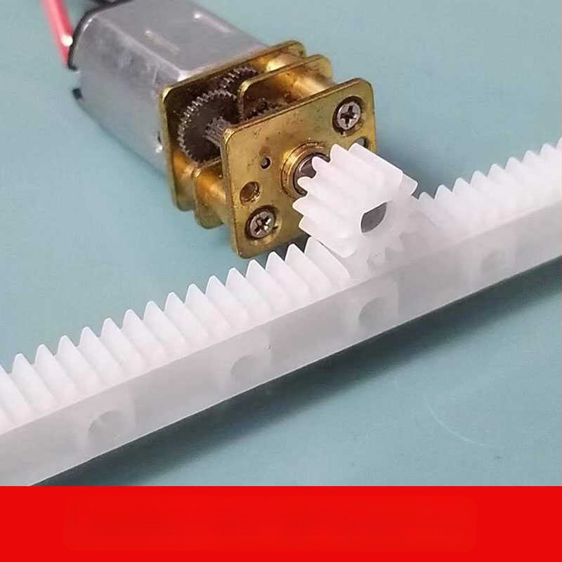 PVDF materiāla lineārās vadības zobu komplekts, 3 mm atveres, 12 un 15 zobu, vadības sliede, ar N20 reduktora motoru