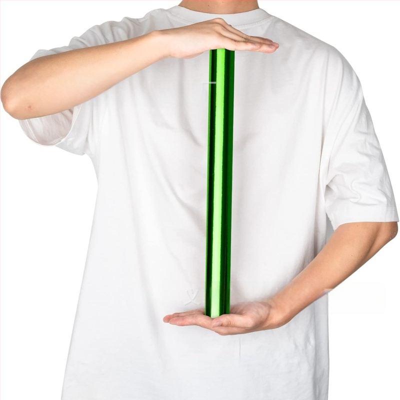 Хартия за опаковане на подаръци с метално фолио - за поводи като празници, партита, сватби, рождени дни и Коледа - Подаръчна опаковка - термоусукващ филм