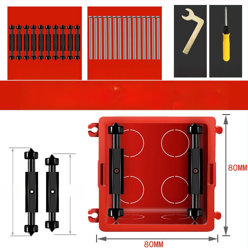 Yu Lin Universalus remonto rinkinys 86 tipo jungikliui įmontuotai dėžei – 10 atraminių strypų