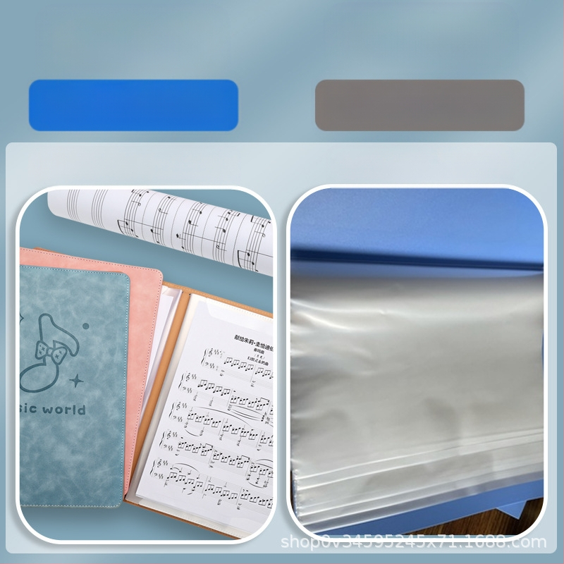 Кожена папка за ноти, модел Ypj-001, 20 страници, 30 мм гръб, 5 мм дебелина на материала