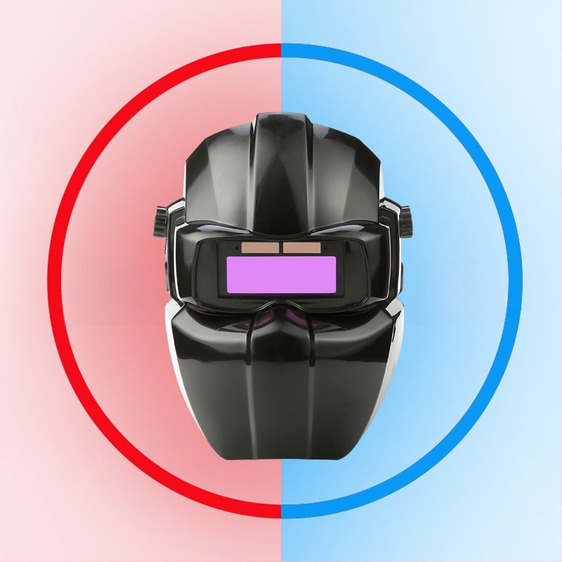 Automātiski tumšā za metināšanas maska ar galvas uzvilkamu cepuri; Zīmols: Other; Materiāls: Other; Pielietojums: Other