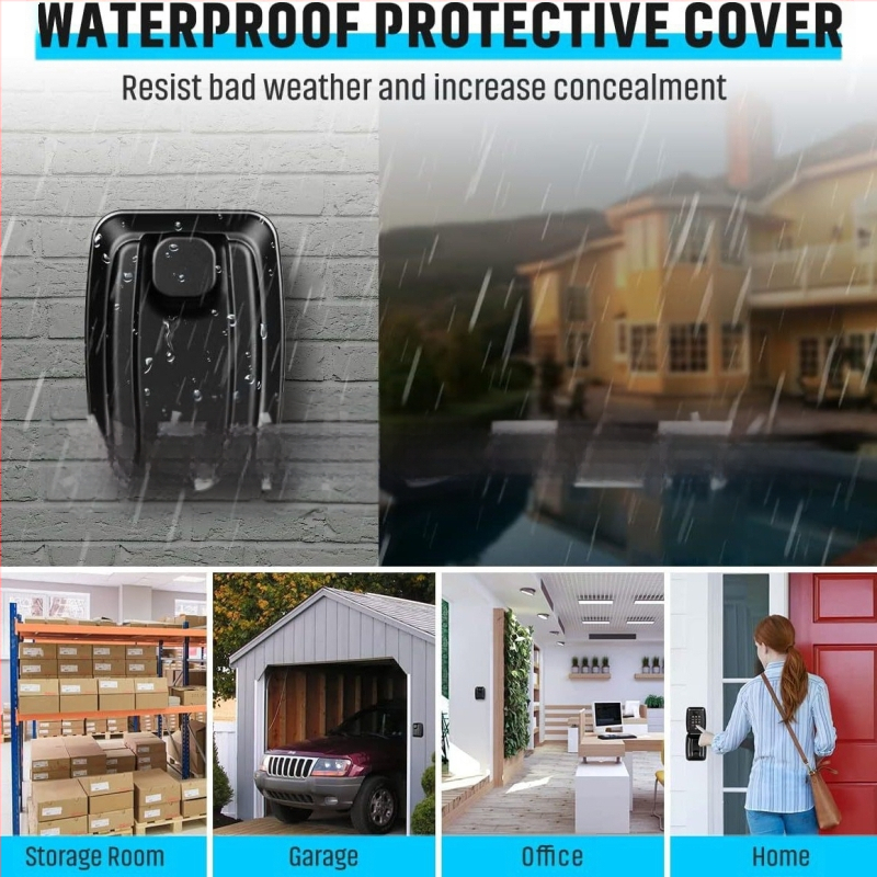 Mechaninė mygtuko slaptažodžio dėžutė iš aliuminio lydinio | 1 mm užrakinimo strypas | skirta laikyti raktus, banko korteles ir asmens tapatybės korteles | modernus minimalistinis dizainas