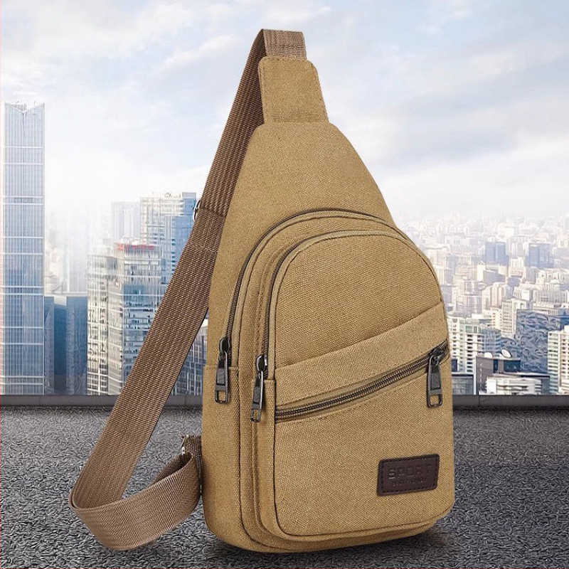 Férfi mellkas táska poliészterből vászon béléssel, Sea time márka, ideális üzleti utazásokhoz