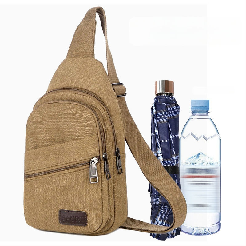 Férfi mellkas táska poliészterből vászon béléssel, Sea time márka, ideális üzleti utazásokhoz