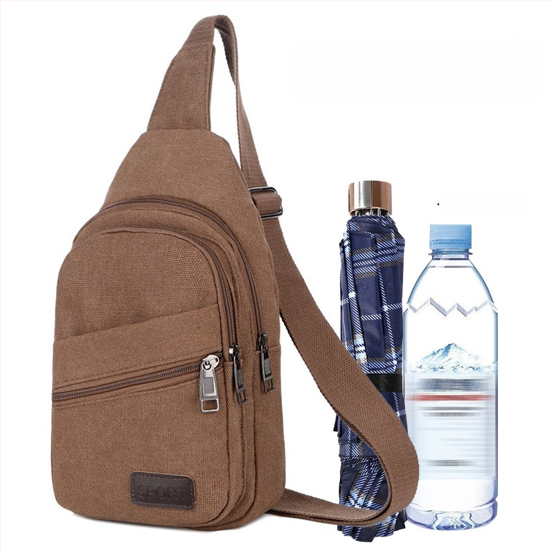 Férfi mellkas táska poliészterből vászon béléssel, Sea time márka, ideális üzleti utazásokhoz