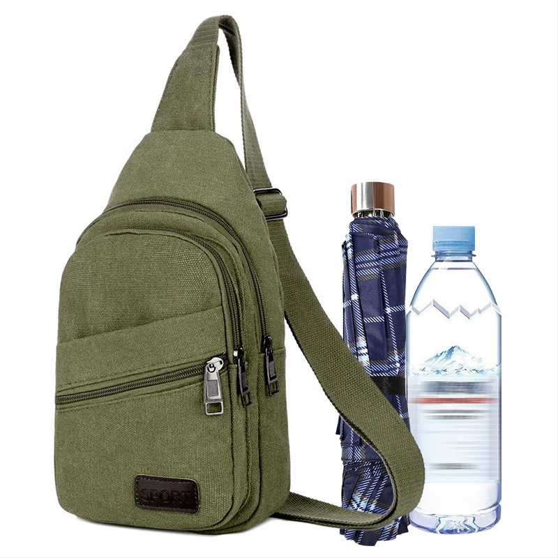 Férfi mellkas táska poliészterből vászon béléssel, Sea time márka, ideális üzleti utazásokhoz