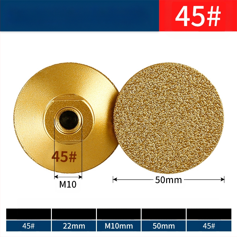 Brazēta diamenta plakā slīpēšanas galva leņķa slīpmašīnai un urbjmašīnai – piemērota akmenim, marmoram, keramiskām flīzēm, granītam un akmeni