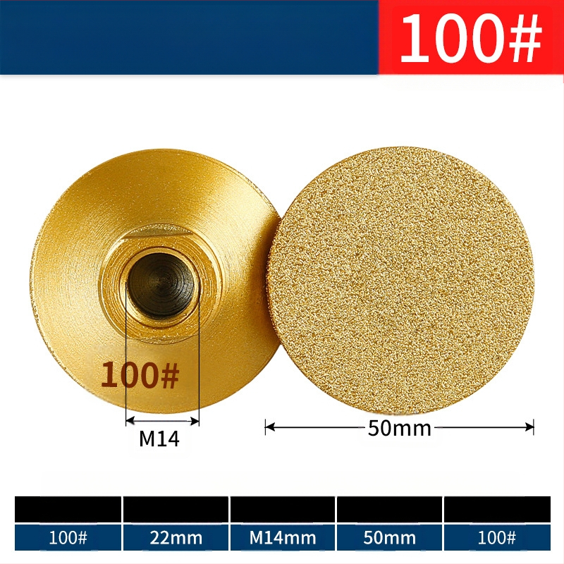 Brazēta diamenta plakā slīpēšanas galva leņķa slīpmašīnai un urbjmašīnai – piemērota akmenim, marmoram, keramiskām flīzēm, granītam un akmeni