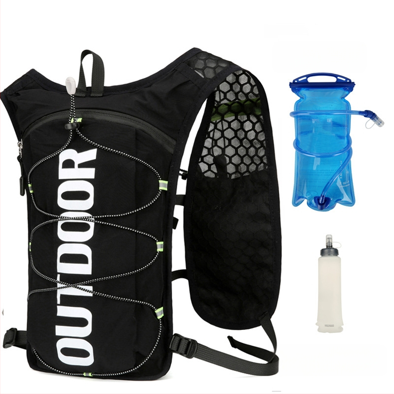 Sportinė kuprinė su hidratuojančiu bakeliu lauko sportui – unisex, nailonas išorė, poliesterio pamušalas, išlenktos pečių juostos