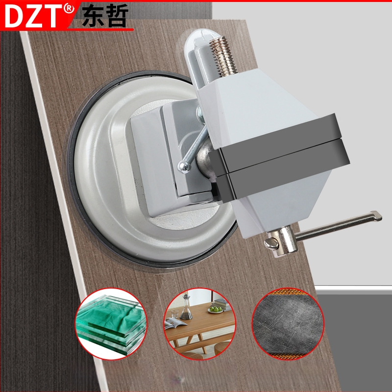 Univerzális forgó kis asztali fogó, 360° elforgatás, ADC12 alumínium ötvözet, fúróhoz tartó