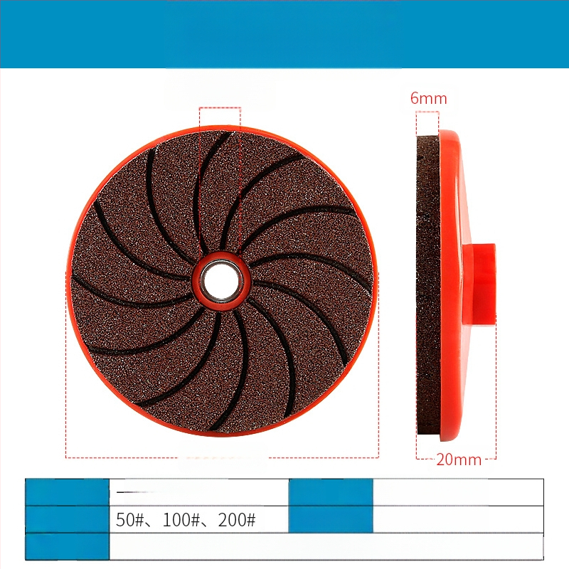 Ολοκληρωμένος δίσκος γυαλίσματος για πλακάκια, μάρμαρο και πέτρα – ξηρό γυάλισμα με nano pad, συμβατός με γωνιακό τροχό