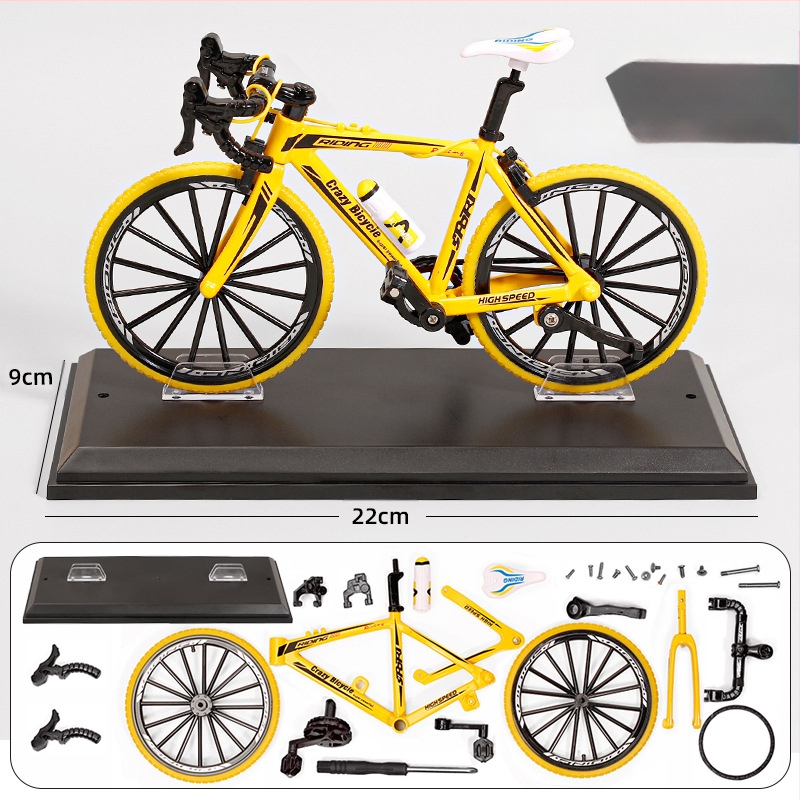 алуминиев 1:8 мащаб мини планински велосипед модел – статичен дисплей за възраст 7–14