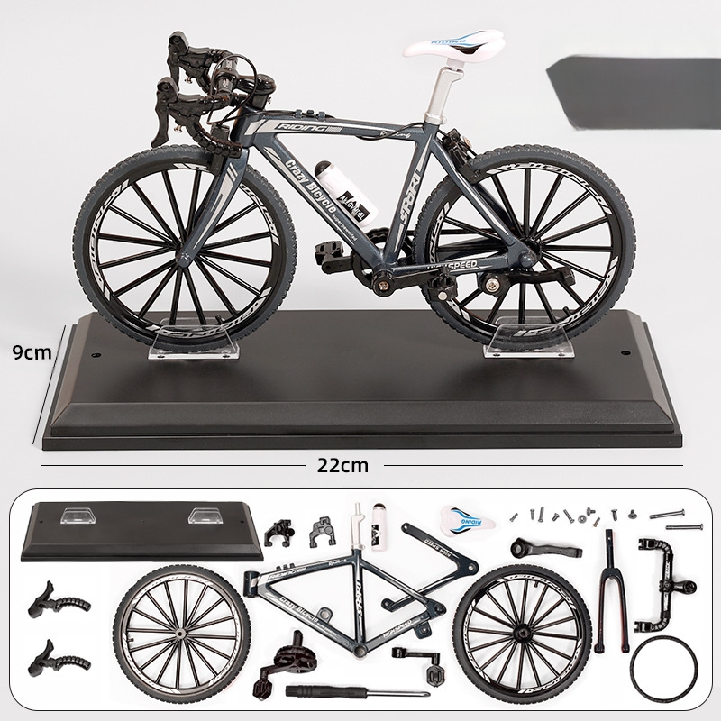 алуминиев 1:8 мащаб мини планински велосипед модел – статичен дисплей за възраст 7–14