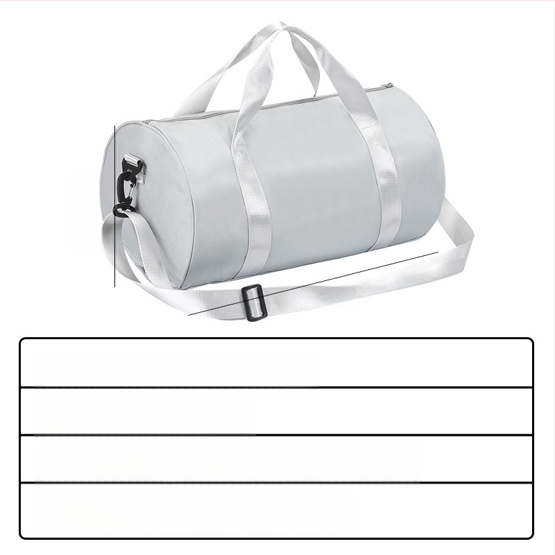 Unisex sportinė rankinė treniruotėms ir plaukimui su sausų–drėgnų atskyrimu, talpa 20–35L, Oxford audinys, užtrauktukas, viena pečių juosta, vidinė telefono kišenė