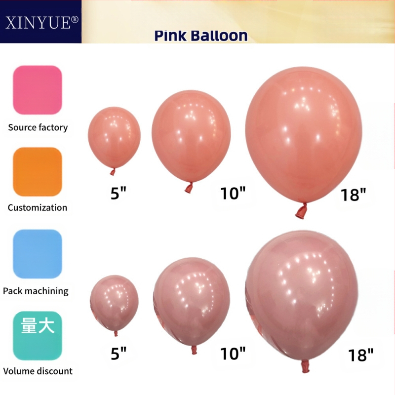 Latekso dekoratyviniai balionai, apvalios formos, su spausdintu logotipu XINYUE