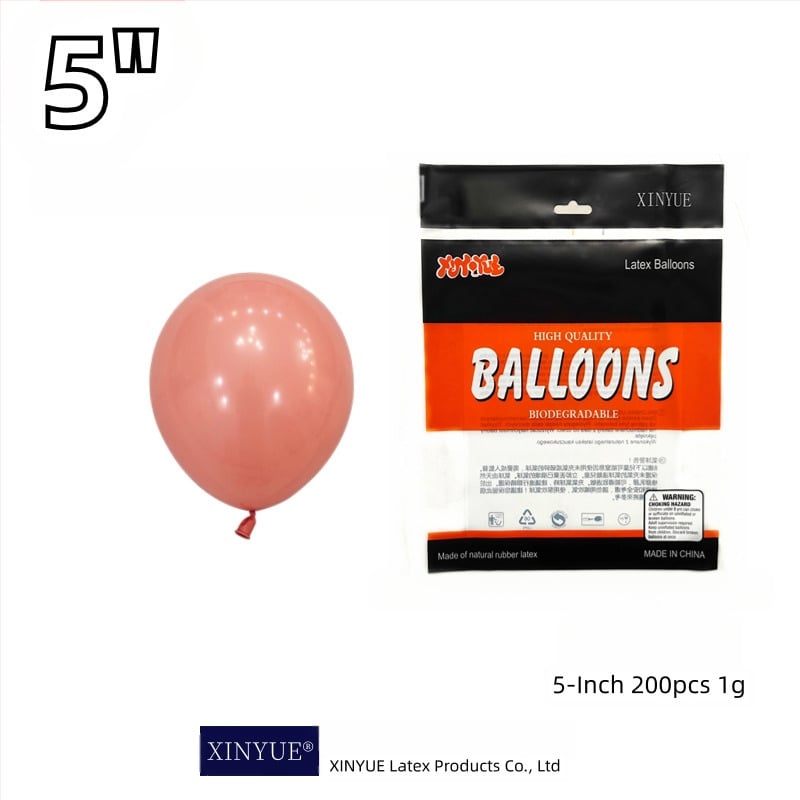 Latekso dekoratyviniai balionai, apvalios formos, su spausdintu logotipu XINYUE