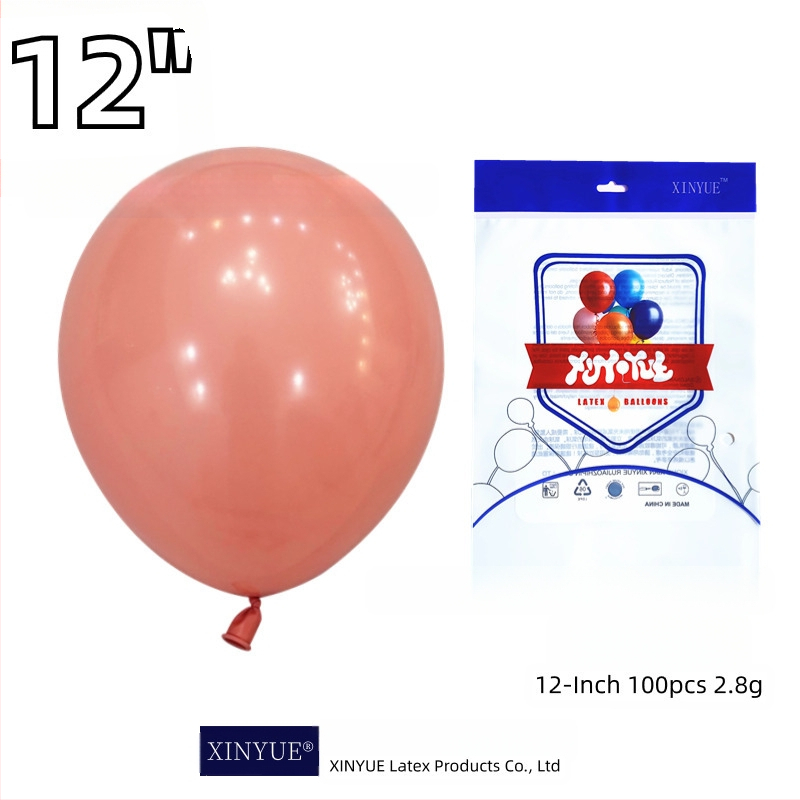 Latekso dekoratyviniai balionai, apvalios formos, su spausdintu logotipu XINYUE