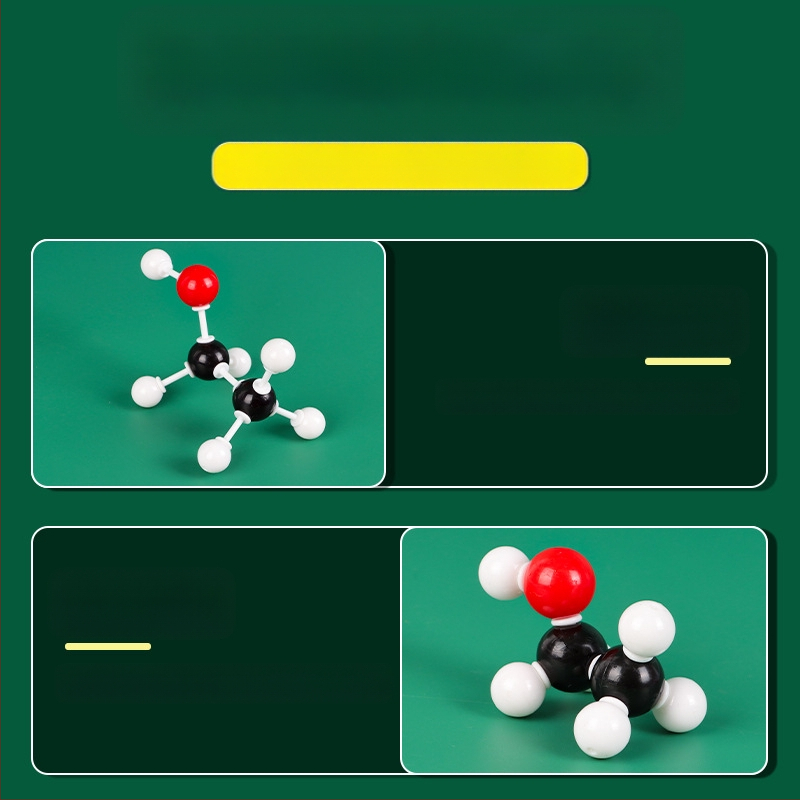 Молекулен модел на структурата, топка-пръчка модел, демонстративно учебно помагало за органични молекули в кристална форма, пластмаса, 540 g