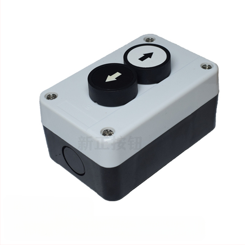 Pradžios/Pertraukos mygtuko dėžė – atspari vandeniui serija, veržlėmis laidų jungtis, -40–70°C, 0–500V, plastinis priekinis žiedas, 3 000 000 ciklų tarnavimo laikas