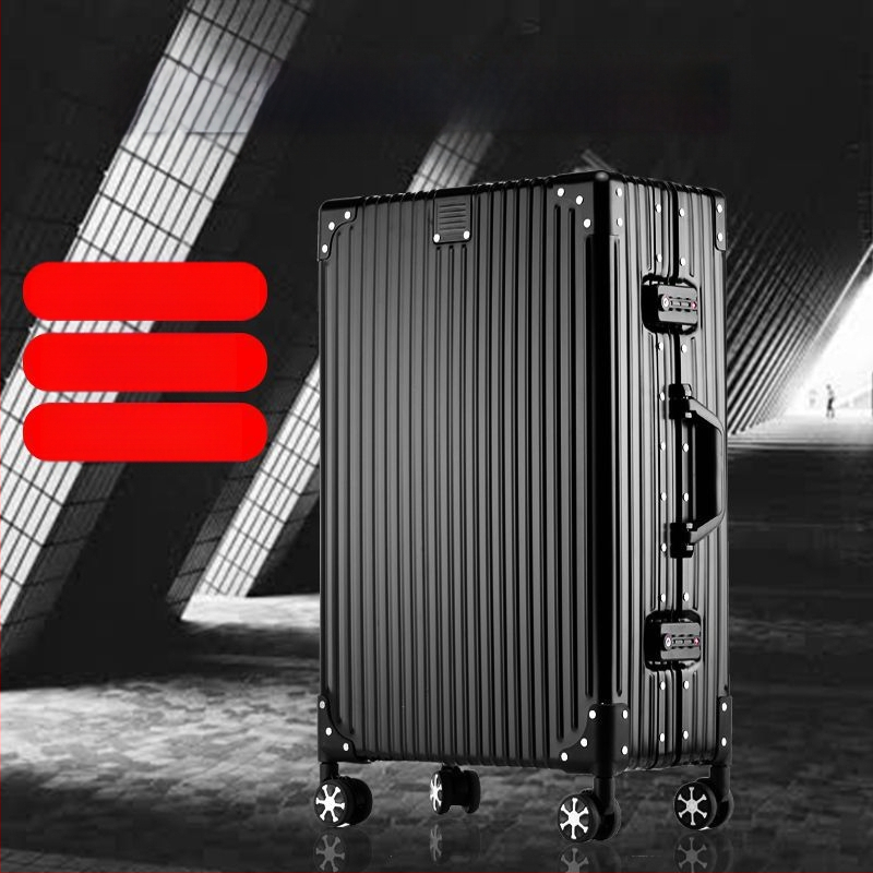 Valiză de călătorie complet din aluminiu pentru afaceri, corp din aliaj aluminiu-magneziu, încuciătoare TSA, roți universale, design dreptunghiular
