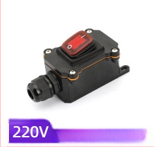 Лодковидна водоустойчива кутия за превключвател за външна употреба, 30 A, съпротивление на контакта ≤50 mΩ, съпротивление на изолацията ≥100 MΩ, 50 000 цикъла, CE, до 440 V