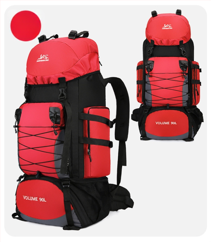 Nailona pārgājienu mugursoma, ergonomiska muguras daļa ar fizioloģisku līkni, nodilumizturīga, mitrā/sausā atdalīšana, poliestera oderējums