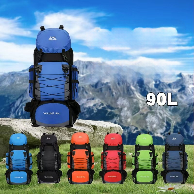 Nailona pārgājienu mugursoma, ergonomiska muguras daļa ar fizioloģisku līkni, nodilumizturīga, mitrā/sausā atdalīšana, poliestera oderējums