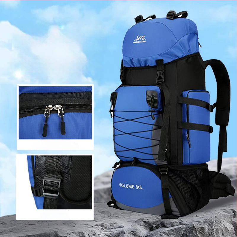 Nailona pārgājienu mugursoma, ergonomiska muguras daļa ar fizioloģisku līkni, nodilumizturīga, mitrā/sausā atdalīšana, poliestera oderējums